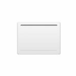 Fixed electric radiator with dry ceramic inertia 1000W OCEANIC Rubis - Curved design - White - NF – Bild 2