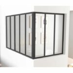 OPTIMUM Corner post for black glass roof - 108 cm
