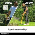 Electric Lawn Mower and Edger - POWERPLUS - POWXG62205T - 1300 W & 32 mm Ø Lawn Mower - 250 W & 220 mm Ø Edger - Image 2