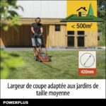 PowerPlus Dual Power Battery Lower Battery Powdpglws2 - 40 V lawn mower, 420 mm Ø, battery and charger included - Image 4