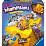 Miam Miaou - Ravensburger - The cheese race - Board game Children - 3 levels of difficulty - 2 to 4 players - From 3 years