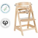 High chair - ROBA - SIT UP CLICK & FUN - Removable meal tray - Adjustable height - Up to 70 kg - Natural wood - Image 2