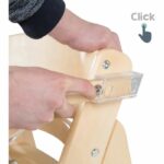 High chair - ROBA - SIT UP CLICK & FUN - Removable meal tray - Adjustable height - Up to 70 kg - Natural wood - Image 3
