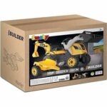 Builder Max pedal tractor + Trailer + Backhoe + Excavator - Smoby - Yellow – Bild 5