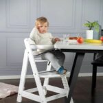 Sit Up III Wooden High Chair - ROBA - Height Adjustable - White – Bild 2