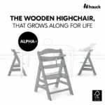 HAUCK Scalable Wooden Baby High Chair Alpha + / gray - Image 2