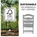 HAUCK Scalable Wooden Baby High Chair Alpha + / gray - Image 3