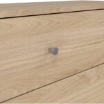 OREGON 3-Drawer Chest of Drawers - Oak Decor - L 72 x D 30 x H 68 cm - Image 6
