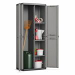 KIS Più Utility Storage Cabinet - 68 x 39 x 166 cm - Charcoal Gray and Black - Image 2