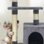 Poppy Cat Tree - 50x30x80cm - Gray - Image 4