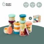 Babymoov Babybols - 8 Glass Storage Jars 120 & 240 ml - Airtight - Organic Recipe Booklet included – Bild 3