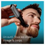 Braun Series X Hybrid Trimmer XT5100 For Face and Body with 4D Flexible Blade, Waterproof, 5 Combs - Image 2