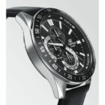 CASIO - Genuine Leather Watch - EDIFICE - Black - Image 4