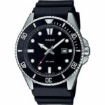 Watch - Casio - Men's Collection - Black and Steel - Water resistant to 20 bars - Mineral glass - Quartz