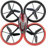 Remote Controlled Drone - FLYBOTIC - Bumper Drone Bed - 17 cm - red and black - from 8 years old - Image 3
