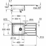 Sink - stainless steel - stainless steel - GROHE - Image 6