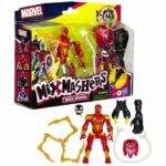 MixMashers Iron Spider Deluxe, 12 cm customizable figurine to mix and match with accessories, Marvel, from 4 years old
