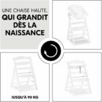 HAUCK Scalable Wooden Baby High Chair Alpha + / White - Image 4
