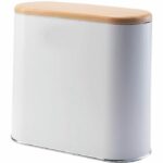 Narrow push bathroom bin - ALDO - KITCHEN MOVE - 10 L - Wood