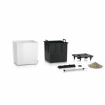 Planter - Cube premium 40 - Complete kit - Glossy white - 31 L - LECHUZA - Image 3