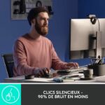 Logitech - Wireless Mouse - MX Master 3S Performance, Ergonomic - Pale Gray - Image 3