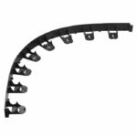 NATURE Polypropylene and polyethylene turf trim - 16 anchors - H 4,5 x (4 x L100) cm - Black - Image 3
