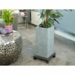 NATURE Roller table for plants - Composite wood - H7 x 30 x 30 cm - Image 2