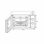 Microwave - OCEANIC - OCAMO20B12 - 20L - black - Single function - Image 5