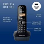 Panasonic KX-TG1611FRH Solo Cordless Phone Without Answering Machine Black - Image 3