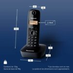 Panasonic KX-TG1611FRH Solo Cordless Phone Without Answering Machine Black - Image 6