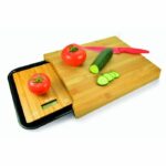 JOCCA Bamboo cutting board with tray 36x27,5x4 cm brown - Image 3