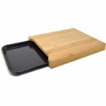 JOCCA Bamboo cutting board with tray 36x27,5x4 cm brown - Image 5