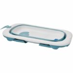 Foldable bathtub - THERMOBABY - BALNÉA - Compact - Drain plug - Up to 18 months - Blue - Image 4