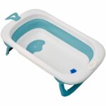 Foldable bathtub - THERMOBABY - BALNÉA - Compact - Drain plug - Up to 18 months - Blue - Image 5