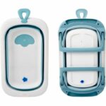Foldable bathtub - THERMOBABY - BALNÉA - Compact - Drain plug - Up to 18 months - Blue - Image 6