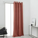 TODAY eyelet curtain - 140x240cm - 100% Cotton - Terracotta