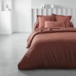 TODAY Essential duvet cover - 220 x 240 cm - 2 people - 100% plain cotton - Terracotta - Image 2