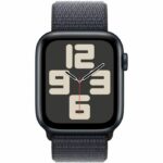 Apple Watch SE GPS + Cellular - 44mm - Midnight Aluminum Case - Ink Sport Loop Strap - Image 2