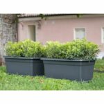 MEDITERRANEO rectangular flower box - 110L - 100 cm - Plastic - Anthracite - Image 5