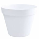 EDA Tuscan round flower pot - Ø 48 x H 40 cm - 43 L - White