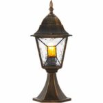 Janel Outdoor terminal, Dore black, E27 max 60w, bulb not included