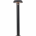 Outdoor bollard - BRILLIANT - ALVERO - LED and solar - Motion detector - Metal and plastic - 4 W - Black - Image 2