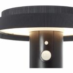 Outdoor bollard - BRILLIANT - ALVERO - LED and solar - Motion detector - Metal and plastic - 4 W - Black - Image 3