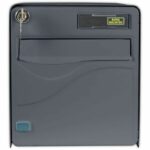 BURG WACHTER BALTIC 1-door mailbox - Free-standing - Galvanized steel - Side opening - Anthracite - Made in France - Image 2