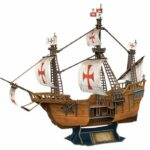 3D Puzzle - Santa Maria Boat - Construction Game - EXPLORA - 204 pieces - Ages 8 and up - Image 3