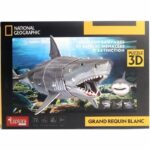 3D Puzzle - Great White Shark - Construction Game - EXPLORA - 72 pieces - Ages 8 and up - Image 5