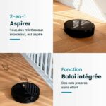 EZICLEAN I-Bot Z5 Connected Robot Vacuum Mop - 75 min - 2.6Kpa - 60-90m² - Hard floors - 0.25L - Image 3