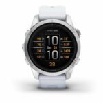 GARMIN - Epix Pro (Gen2) - High-performance smartwatch - 42 mm - Steel, Silver with white strap - Image 2