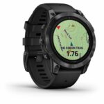 GARMIN - Epix Pro (Gen2) - High-performance smartwatch - 47mm - Steel, Gray with black strap