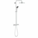 Grohe shower column thermostatic valve Vitulio Joy 260, 50% saving water and energy, shower 3 jets, 26403001